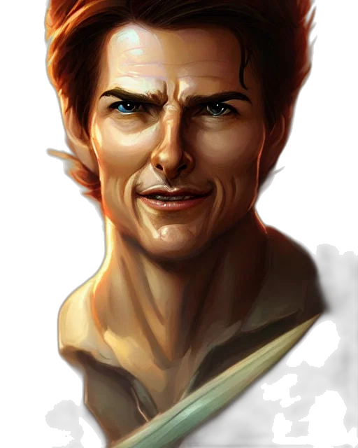 face, photorealistic, fantasy art, comic book art transparent PNG cut-out