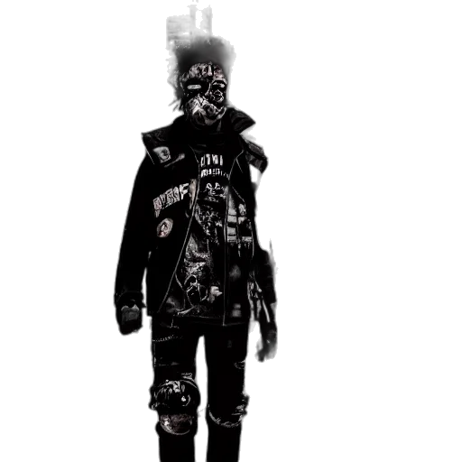 jacket, mask, robot, staff transparent PNG cut-out