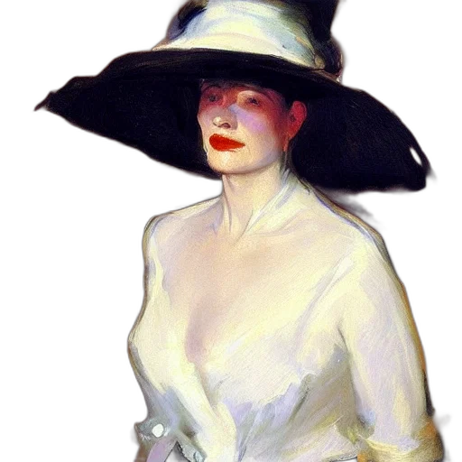 hat, dress, face, crown transparent PNG cut-out
