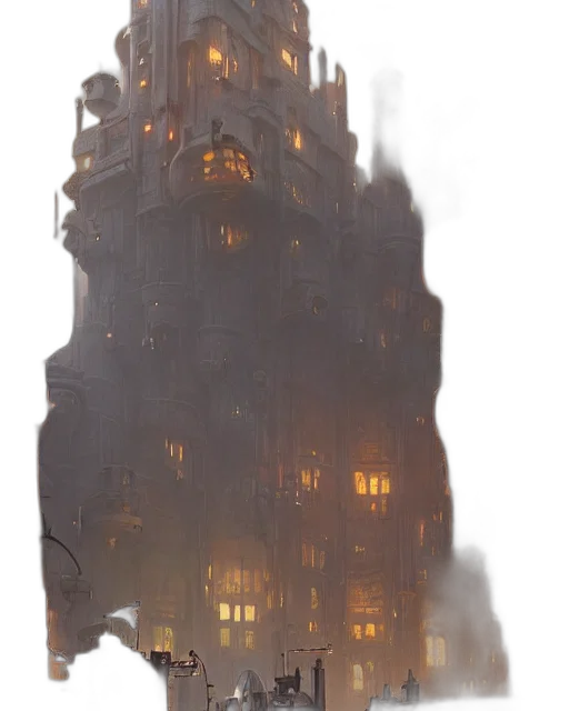 building, dress, robot, weapon transparent PNG cut-out