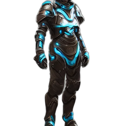 robot, concept art, cyberpunk, 3d render transparent PNG cut-out