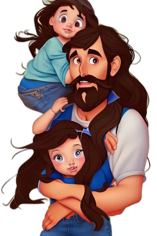 hair, cartoon, concept art, photorealistic transparent PNG cut-out