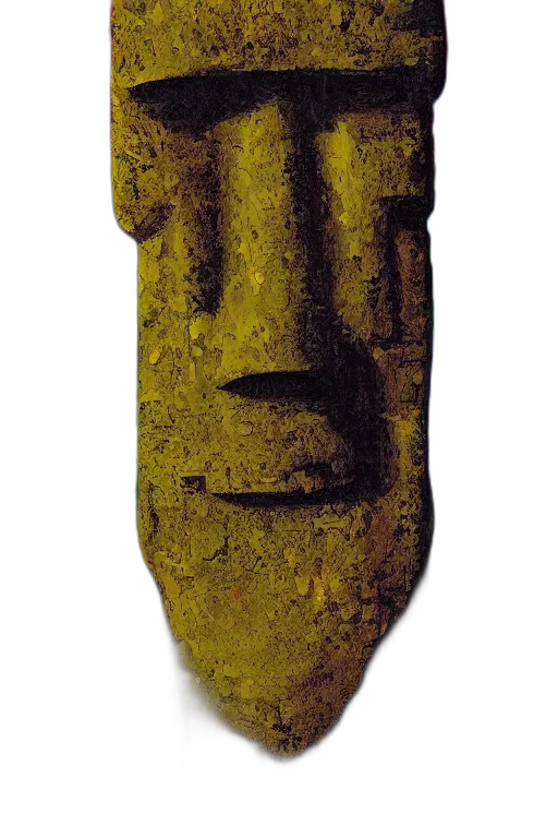 face, mask, staff, crown transparent PNG cut-out