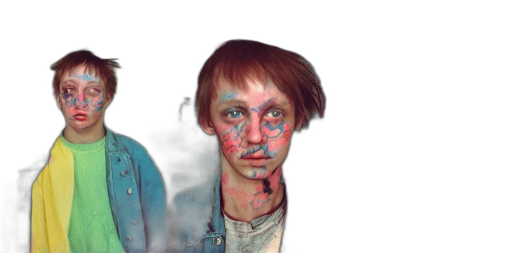 face, mask, creature, jacket transparent PNG cut-out
