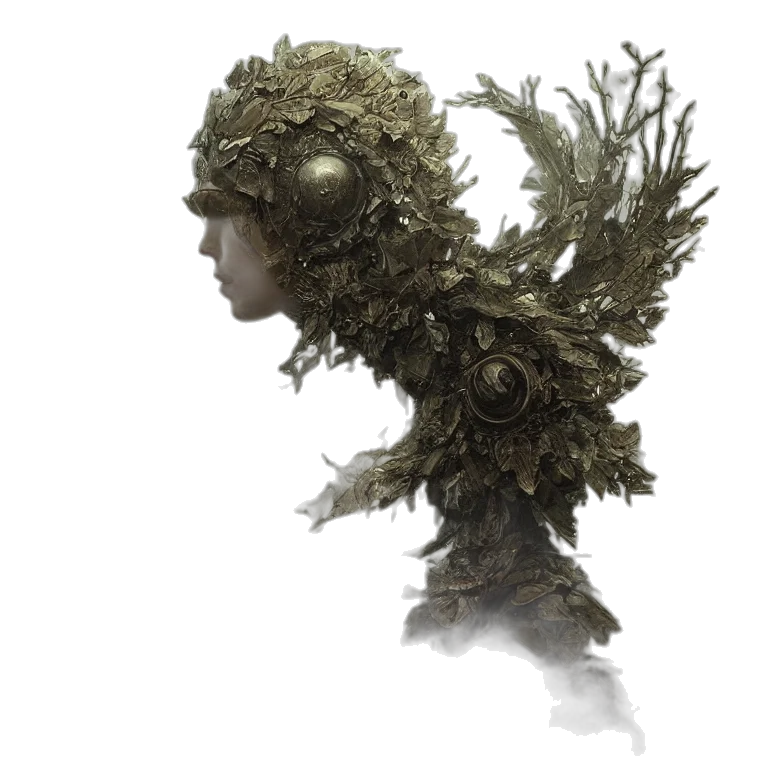 creature, hair, mask, tree transparent PNG cut-out