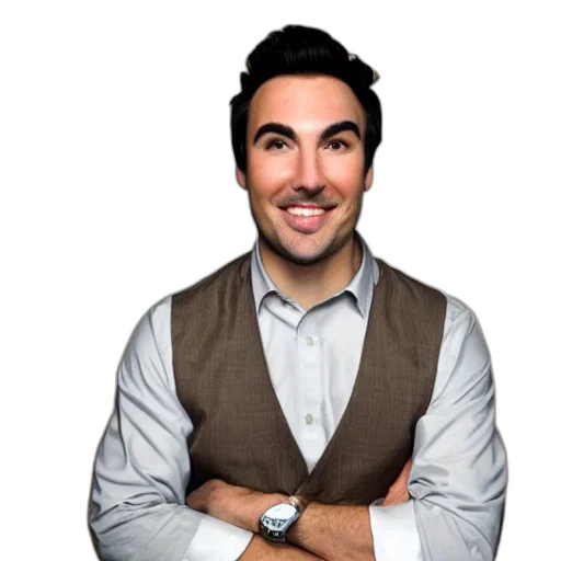 staff, face, jacket, photorealistic transparent PNG cut-out
