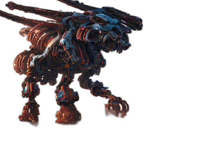 robot, dragon, weapon, creature transparent PNG cut-out