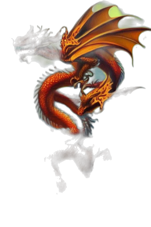 dragon, staff, creature, mask transparent PNG cut-out
