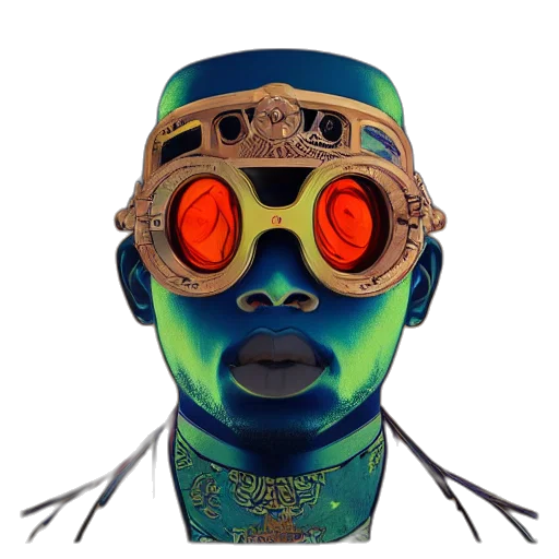 mask, face, robot, staff transparent PNG cut-out