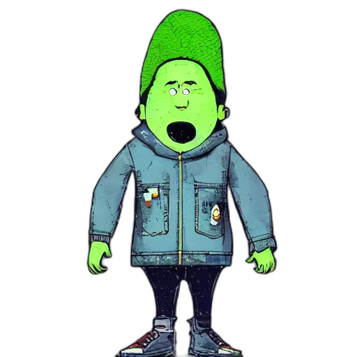 jacket, hat, creature, face transparent PNG cut-out