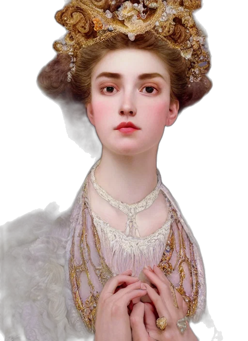 jewelry, crown, face, dress transparent PNG cut-out