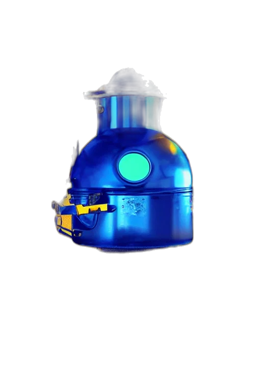 robot, bottle, 3d render, portrait transparent PNG cut-out