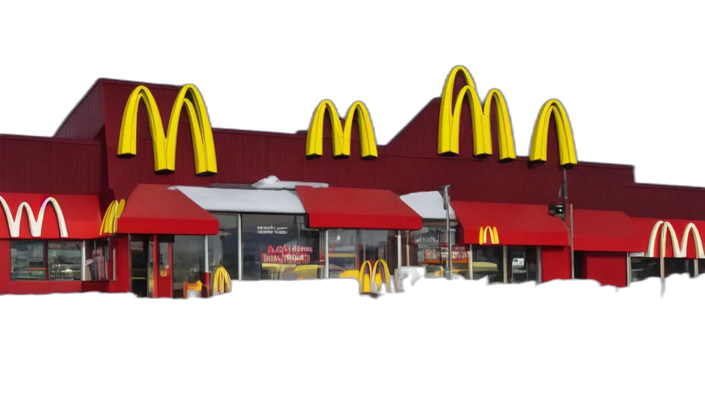 food, building, 3d render, photorealistic transparent PNG cut-out