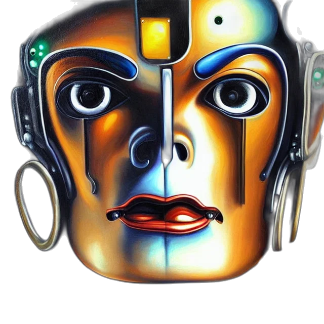 robot, mask, face, jewelry transparent PNG cut-out