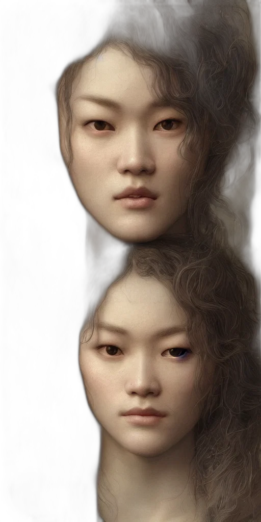 face, mask, hair, creature transparent PNG cut-out