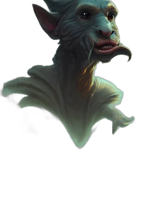 creature, staff, dragon, mask transparent PNG cut-out