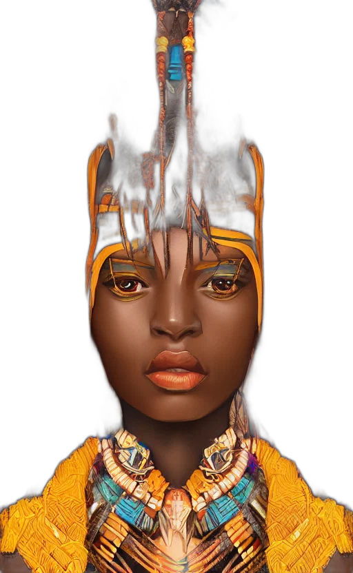 face, mask, crown, jewelry transparent PNG cut-out