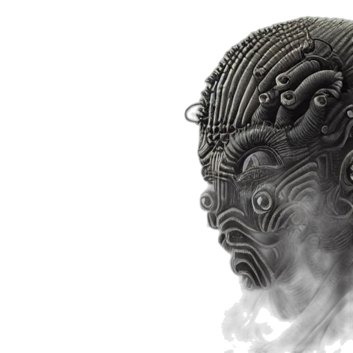 mask, face, robot, creature transparent PNG cut-out