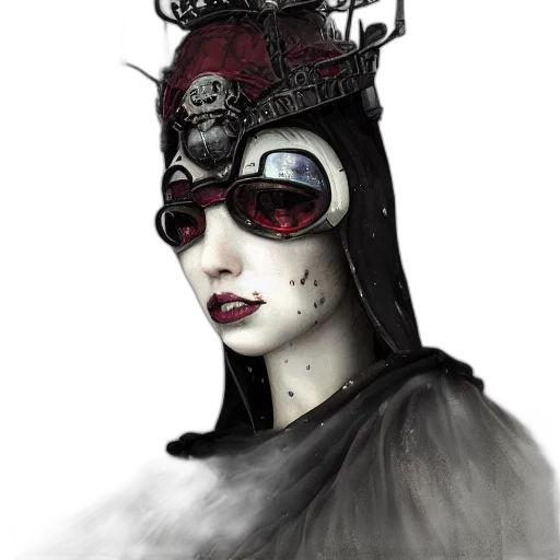 mask, crown, robot, hat transparent PNG cut-out