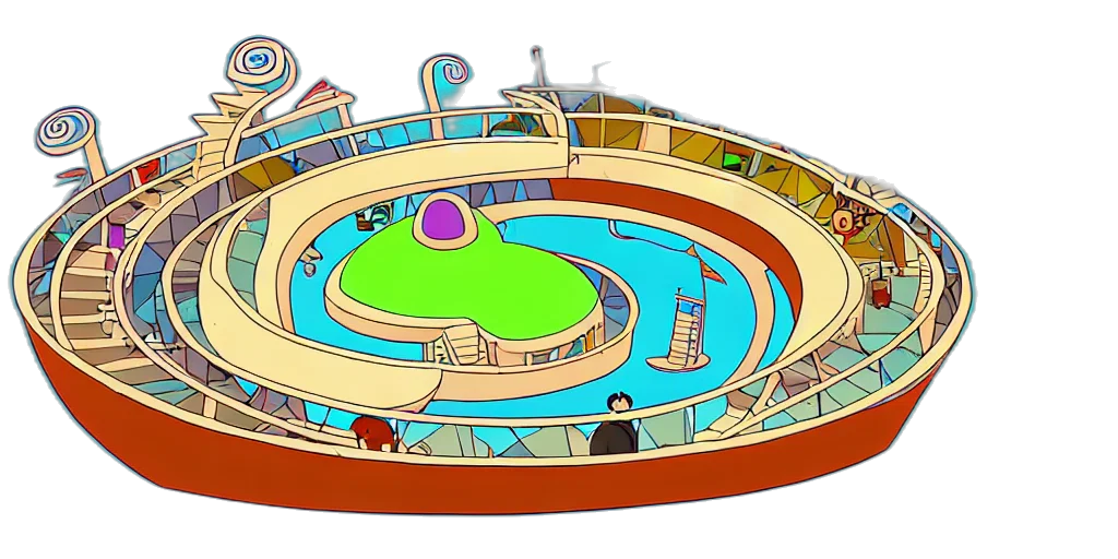 concept art, 3d render, outer space, underwater transparent PNG cut-out