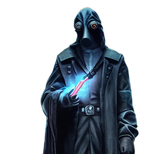 staff, jacket, sword, weapon transparent PNG cut-out