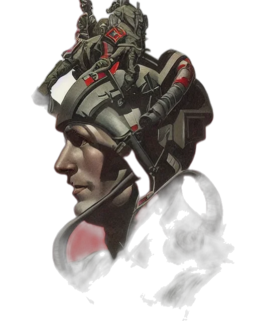 robot, face, mask, concept art transparent PNG cut-out