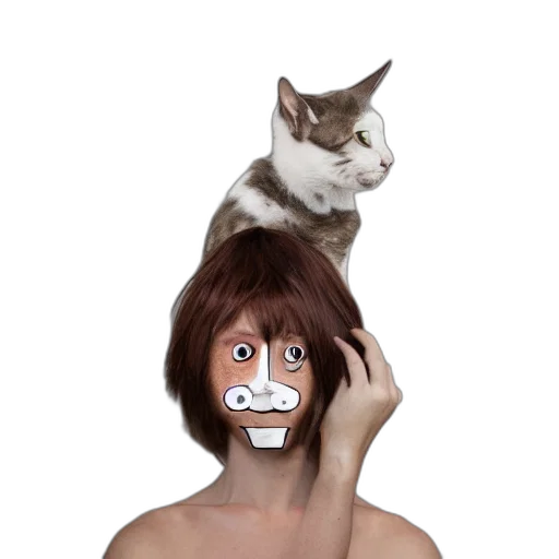 mask, animal, hair, creature transparent PNG cut-out