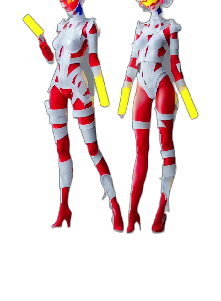 robot, concept art, 3d render, comic book art transparent PNG cut-out