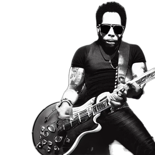 lenny, kravitz, playing, smash transparent PNG cut-out