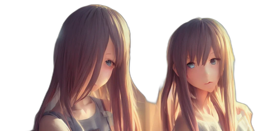 hair, face, mask, 3d render transparent PNG cut-out