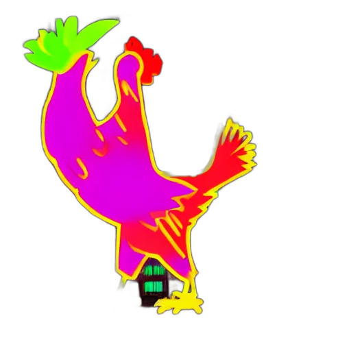 animal, food, pixel art, 3d render transparent PNG cut-out