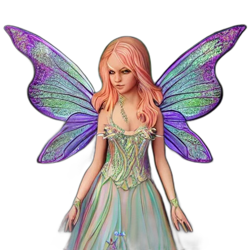 dress, fantasy art, concept art, 3d render transparent PNG cut-out