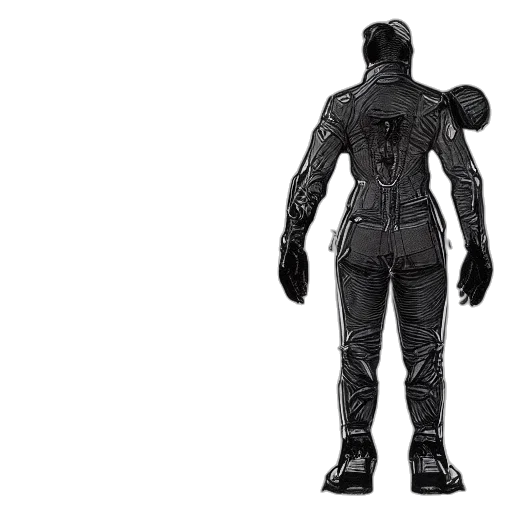 robot, jacket, concept art, cyberpunk transparent PNG cut-out