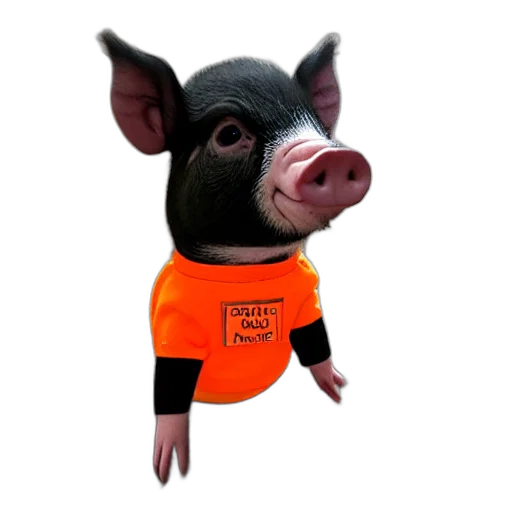 animal, staff, 3d render, cute transparent PNG cut-out