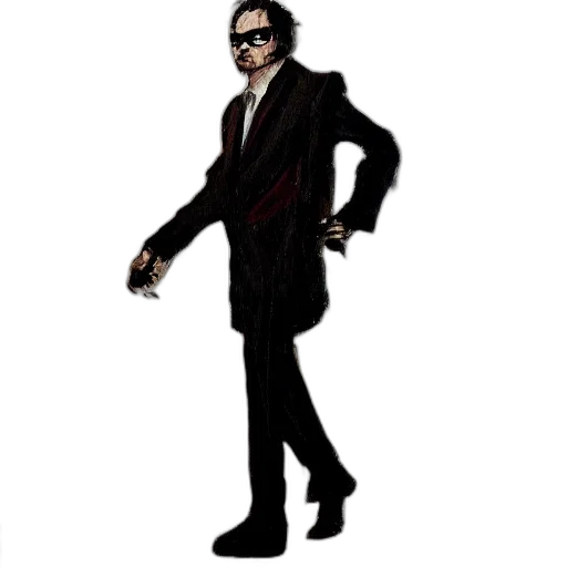 jacket, staff, creature, mask transparent PNG cut-out