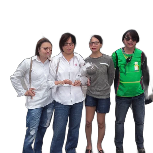 staff, jacket, robot, 3d render transparent PNG cut-out