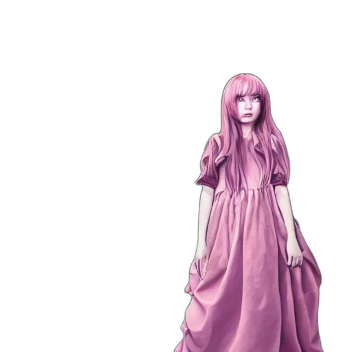 dress, creature, 3d render, concept art transparent PNG cut-out