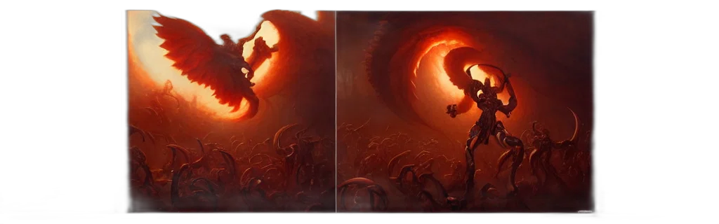 dragon, creature, sword, concept art transparent PNG cut-out