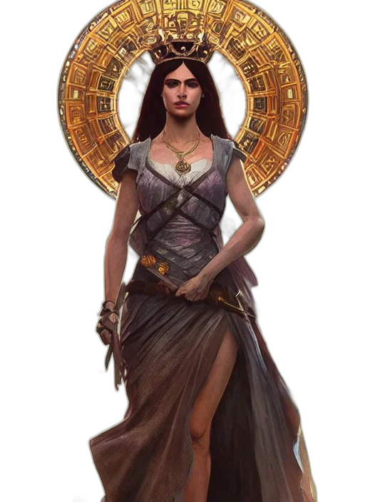 dress, jewelry, fantasy art, concept art transparent PNG cut-out