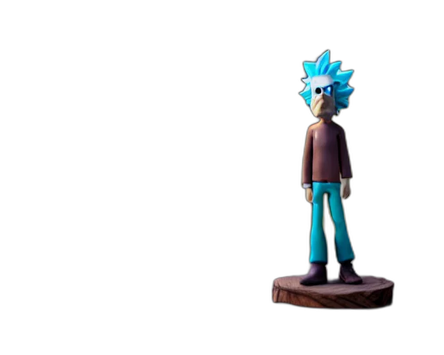 staff, creature, 3d render, concept art transparent PNG cut-out