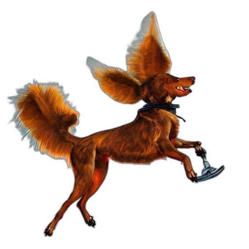 animal, dragon, creature, staff transparent PNG cut-out