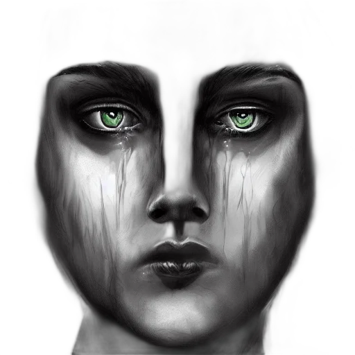 face, mask, robot, creature transparent PNG cut-out