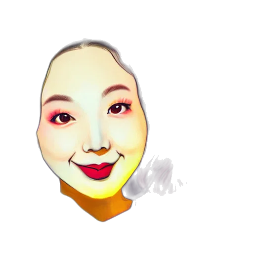 face, mask, photorealistic, cartoon transparent PNG cut-out