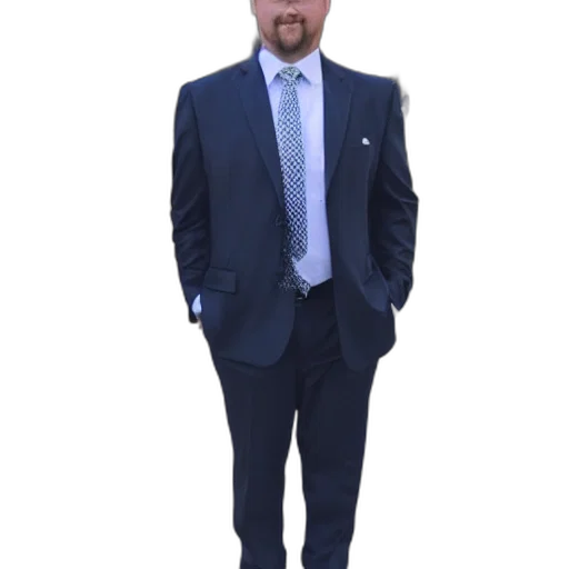 staff, jacket, face, photorealistic transparent PNG cut-out