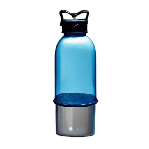 bottle, dress, 3d render, photorealistic transparent PNG cut-out
