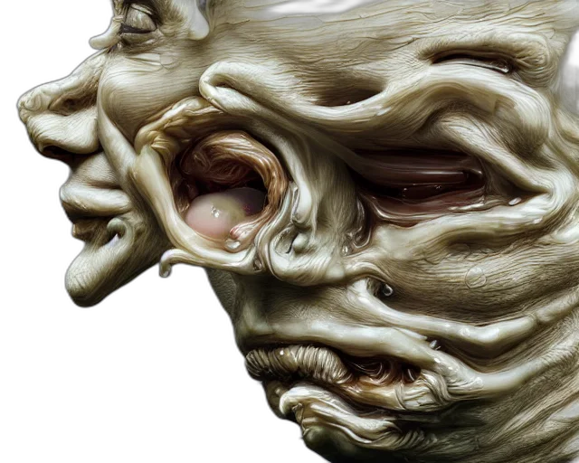 mask, face, creature, photorealistic transparent PNG cut-out