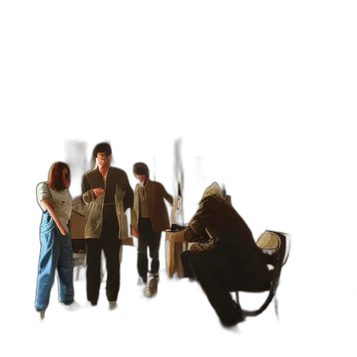 staff, umbrella, weapon, jacket transparent PNG cut-out