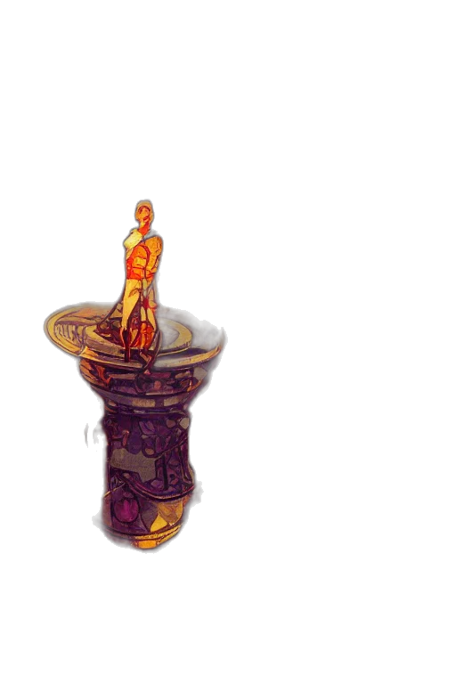 crown, sword, staff, bottle transparent PNG cut-out