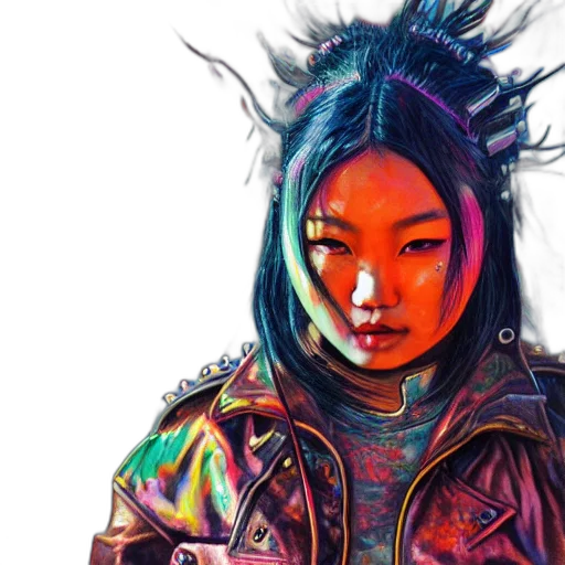 jacket, cyberpunk, concept art, photorealistic transparent PNG cut-out