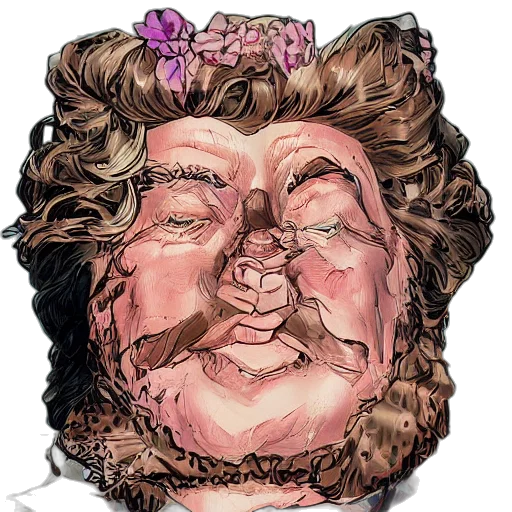 face, crown, mask, staff transparent PNG cut-out